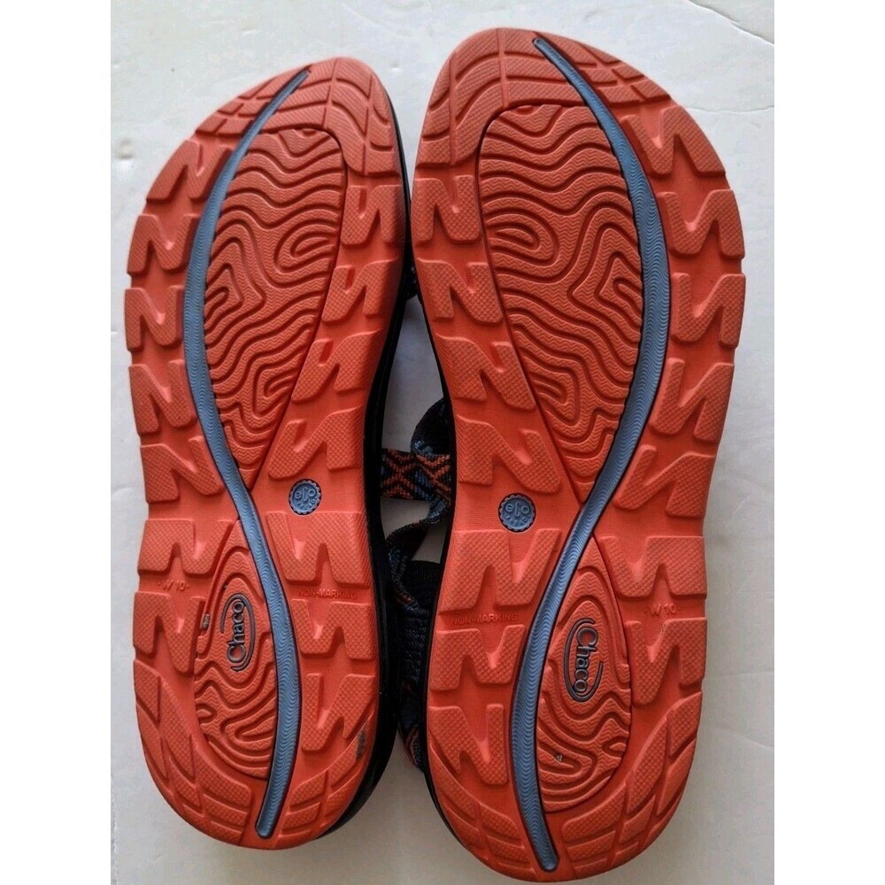 Chaco Z1 Womens Sandals Size W10 Trail Hiking Orange Blue Outdoors Gorp - Picture 2 of 10